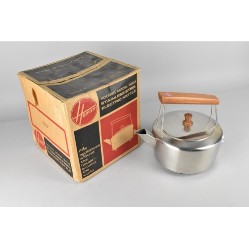 162 - A c.1970s Stainless Steel Electric Kettle by Hoover, Model 6204, with Box