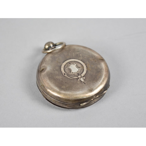 387 - A Silver Swiss Pocket Watch by H.E.Peck of London, In Need of Substantial Restoration, Back Plate in... 