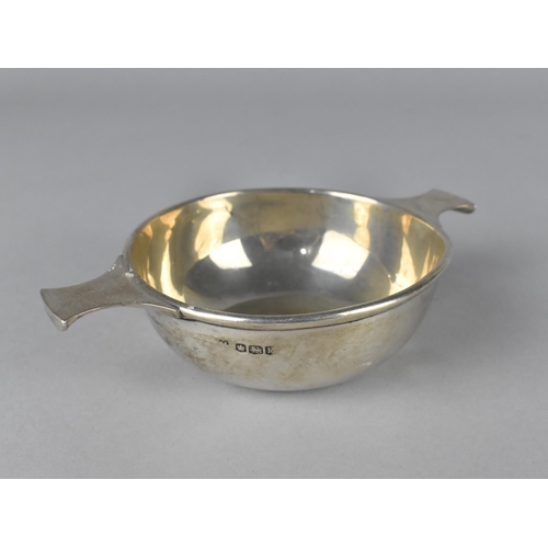 393 - A Silver Quaich, Sheffield Hallmark, 13cm Wide and 4cm high, 79g