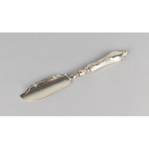 394 - A Georgian Silver Bladed and Handled Butter Curling Knife by  Joseph Willmore