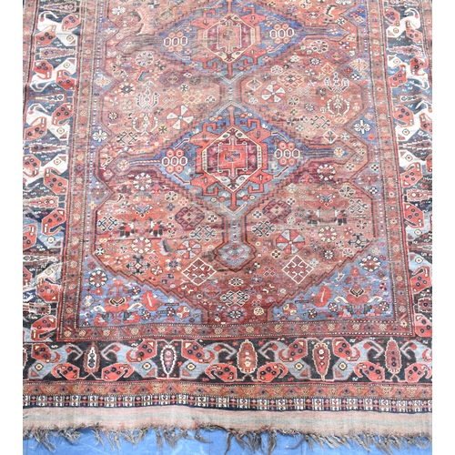 529 - A c.1890 Persian Handmade Khamseh, 272x173cms