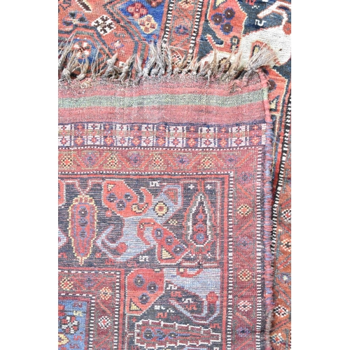 529 - A c.1890 Persian Handmade Khamseh, 272x173cms