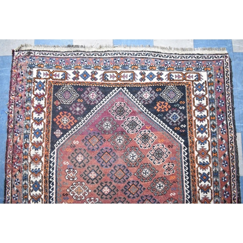 532 - An Antique Persian Handmade Kurdistan Carpet, 244x160cm