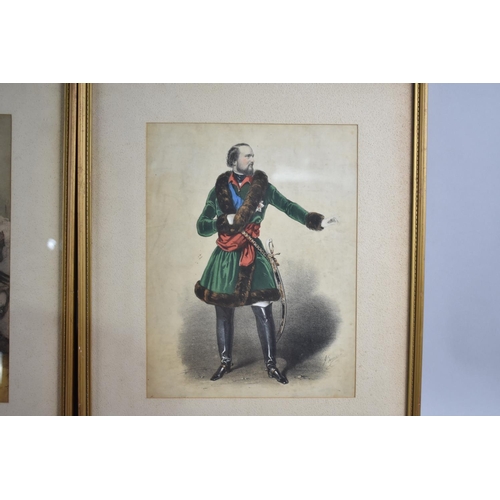 178 - A Pair of Framed Military Prints, 29x21cms