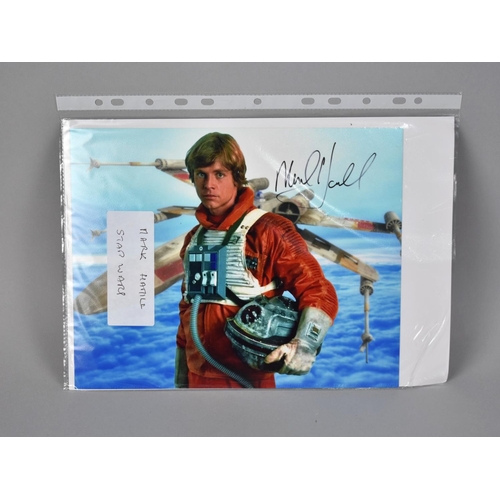 187 - An Unframed Signed Photograph of Mark Hamill in Star Wars Costume