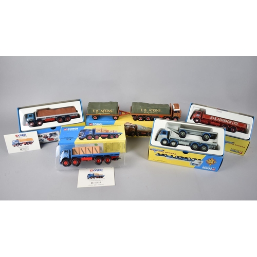 214 - A Collection of Five Boxed Corgi Classic Diecast Famous Hauliers and Other Vintage Lorries