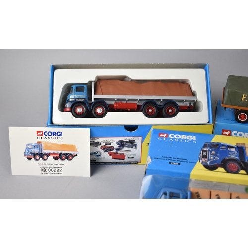 214 - A Collection of Five Boxed Corgi Classic Diecast Famous Hauliers and Other Vintage Lorries