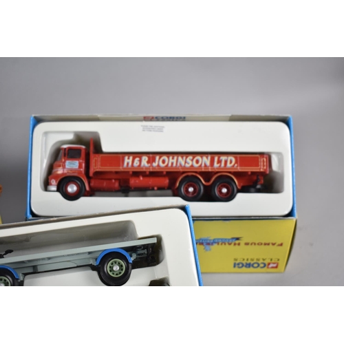 214 - A Collection of Five Boxed Corgi Classic Diecast Famous Hauliers and Other Vintage Lorries