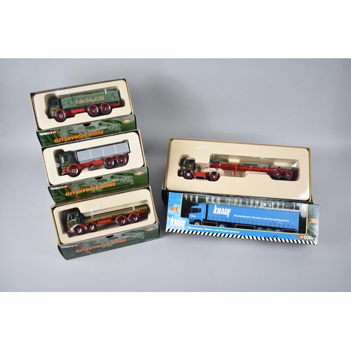 219 - A Collection of Five Boxed Corgi Eddie Stobart Lorries