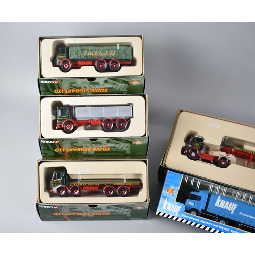 219 - A Collection of Five Boxed Corgi Eddie Stobart Lorries