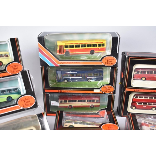 222 - A Collection of Ten Boxed Exclusive First Editions Diecast Buses