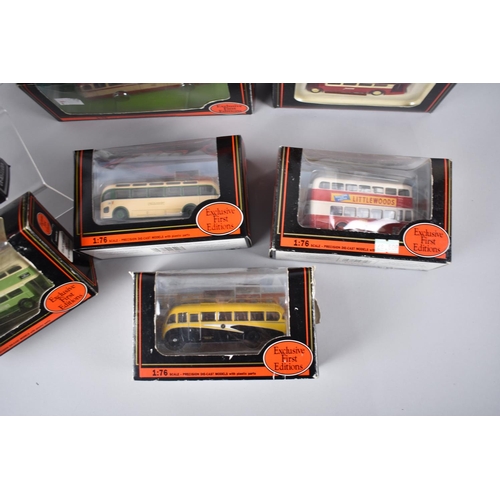 222 - A Collection of Ten Boxed Exclusive First Editions Diecast Buses