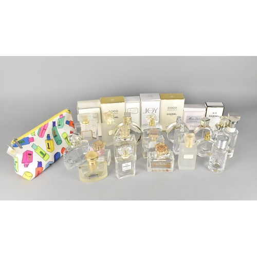 261 - A Collection of Various Empty Perfume Bottles to Include Chanel etc, Some with Boxes