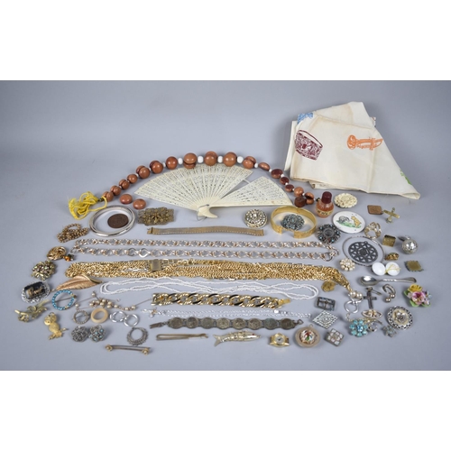 268 - A Collection of Various Costume Jewellery to comprise Necklaces, Bracelets, Clip on Earrings togethe... 