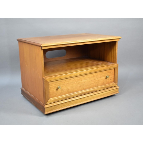 504 - A Modern TV/DVD Stand with Fitted Base Drawer, 67cms Wide