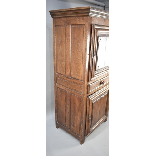 509 - A French Kitchen Larder Cupboard with Centre Drawer, 86cms Wide and 175cms High