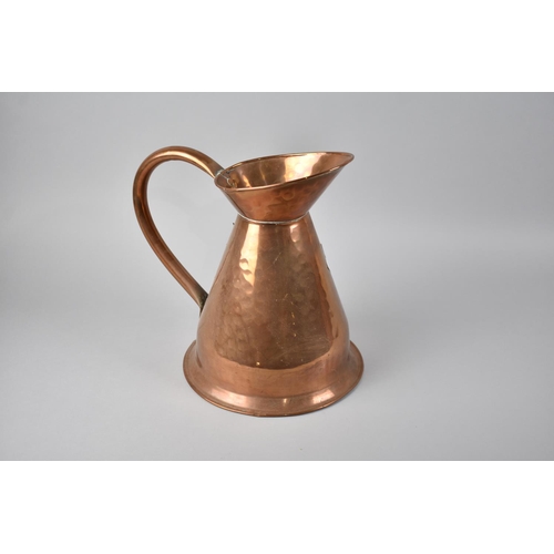 93 - A Mid 20th Century Copper Ewer, 29cms High