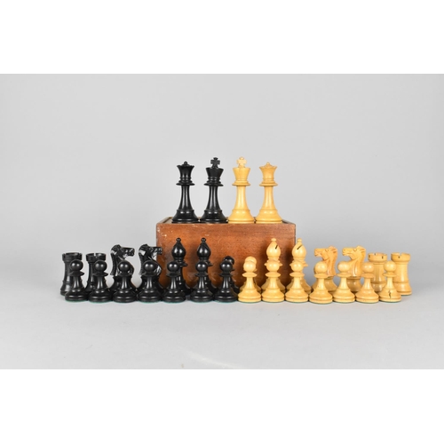 26 - A Mid 20th Century Chess Set in Box, Complete, the Kings Measuring 9cm High