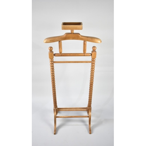 105 - A Reproduction Victorian Style Gentleman's Suit Stand with Cuffs and Collar Tray to Top, Bobbin Supp... 