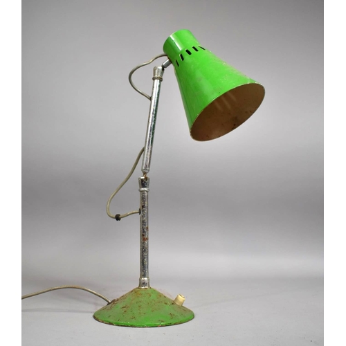 145 - A Vintage Adjustable Work Lamp, 45cm high