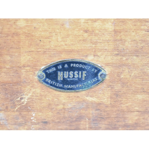 181 - A Vintage Wooden Shoe Shine Box by Hussif, 33cms Wide