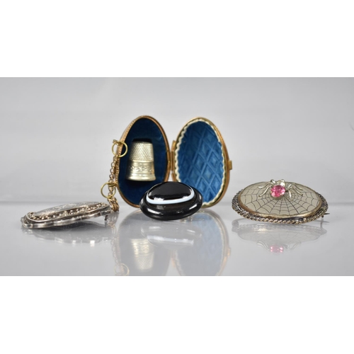 319 - A Collection of 19th Century and Later Brooches to include Jet Mounted Banded Agate Oval Example, 29... 