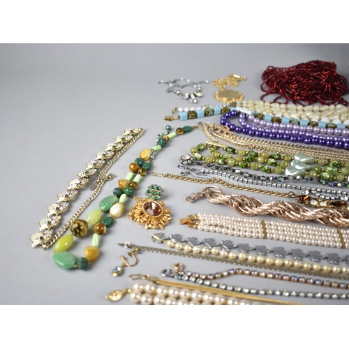 322 - A Collection of Various Costume Jewellery to include Chanis, Faux Pearls, Boxed Skylite Lighter Etc