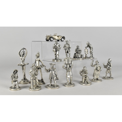 331 - A Collection of Various Pewter Figures to Include Examples by Royal Hampshire etc