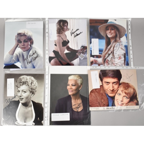 334 - Collection of Various Signed Photographs Relating to Singer/Actresses to Include Vanessa Redgrave, K... 