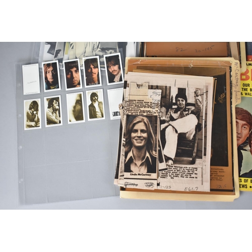 341 - A Collection of Various Beatles Ephemera to Comprise Chewing Gum Cards, Walrus Cards, Photographs, S... 