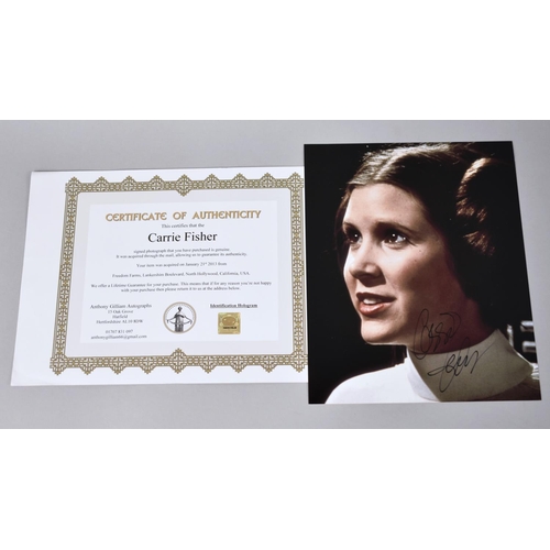 347 - A Signed Photograph, Carrie Fisher