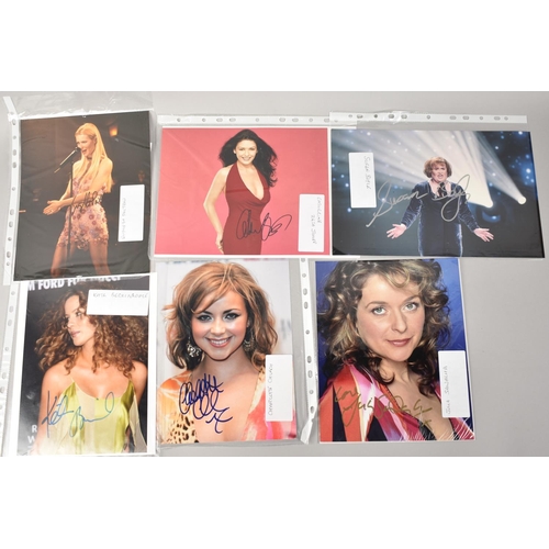 352 - A Collection of Various Signed Photographs to Comprise Catherine Zeta Jones, Gwyneth Paltrow, Susan ... 