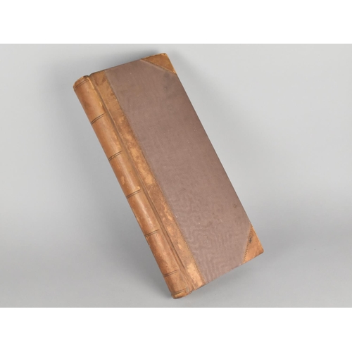 45 - A Late 19th/Early 20th Century Leather Bound Ledger, Unused, 41x19cms