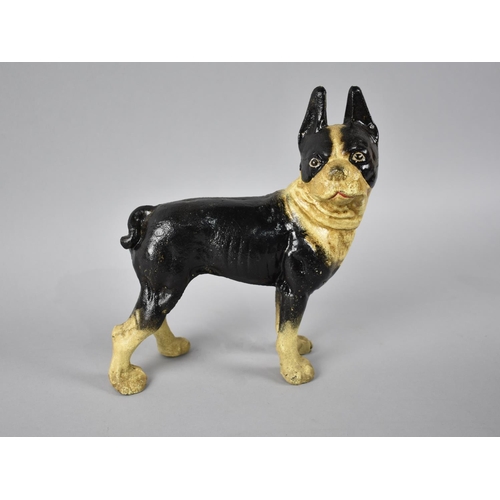 599 - A Reproduction Victorian Style Cold Painted Cast Metal Study of a Dog, 18cms Wide