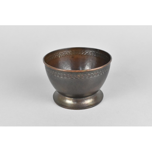 64 - A Patinated Bronze Cup, The Base Inscribed Lowe H.A K.10, 9.5cms Diameter and 6.5cms High