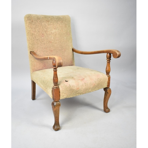 561 - A Mid 20th Century Armchair for Upholstery