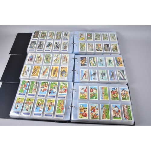 225 - Three Ring Binders Containing Mainly Tea Cards, Various Series