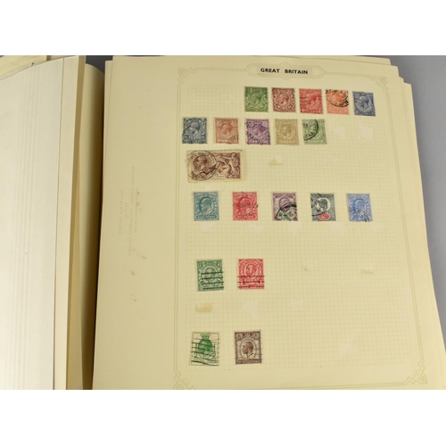 228 - A Stamp Album and Contents to include Thirteen Victorian Penny Reds, Edwardian and Later British, Co... 