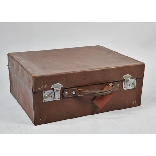 268 - A Vintage Leather Suitcase, 56cms Wide