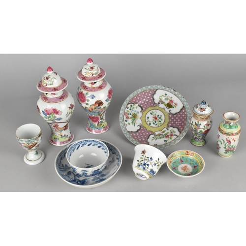 298 - A Collection of Various Chinese Qing Dynasty and Later Porcelain to Comprise Blue and White Tea Bowl... 