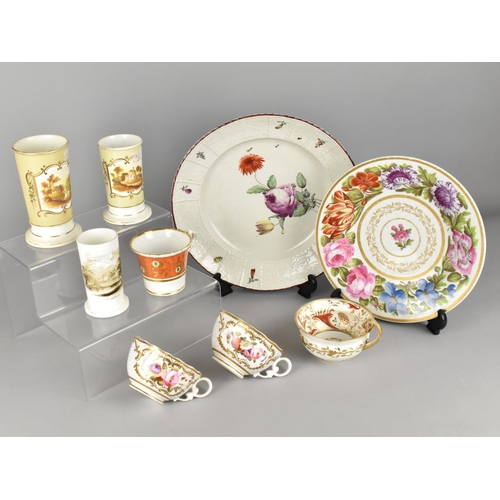 331 - A Collection of Various 19th Century Porcelain to Comprise Large Ludwigsburg (Wurttemberg Germany) c... 