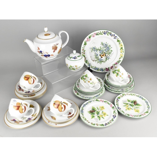 343 - A Collection of Royal Worcester Teawares to Comprise Evesham Teapot, Three Cups, Five Saucers and Fi... 