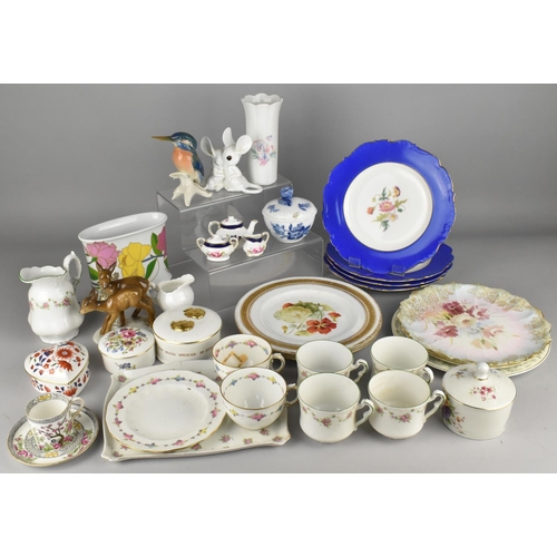 351 - A Collection of Various Ceramics to Comprise Coalport Miniature Three Piece Tea Service, Hand Painte... 