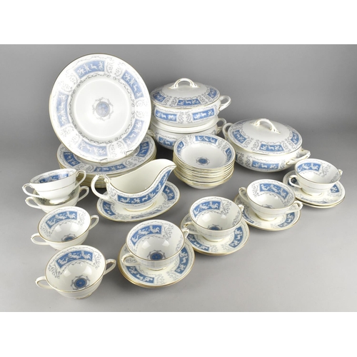 356 - A Large Coalport Revelry Dinner Service to Comprise Three Lidded Tureens, Eight Large Plate Plates, ... 