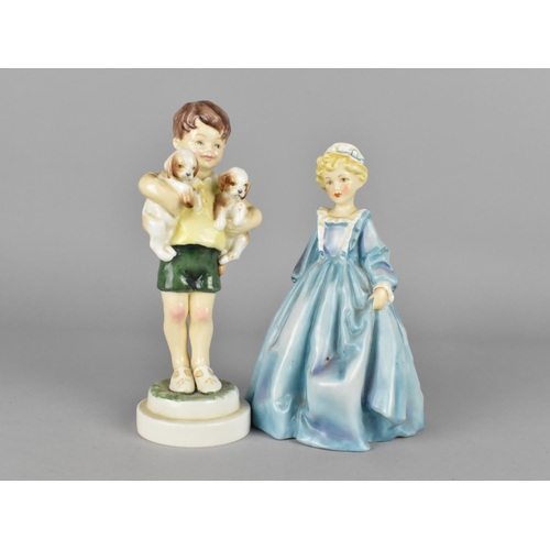 379 - Two Royal Worcester Figures, All Mine 3519 and Grandmother's Dress 3061