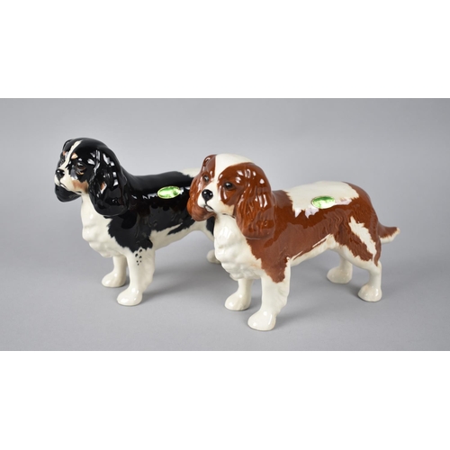 397 - Two Beswick King Charles Spaniels