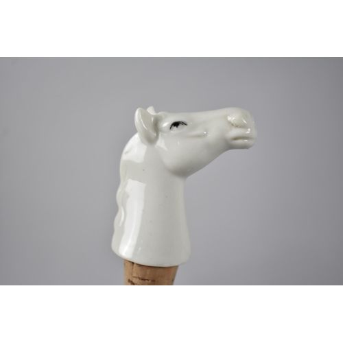 408 - Two Beswick Horse Plaques, no. 1382 Together with Two White Horse Ceramic Pourers