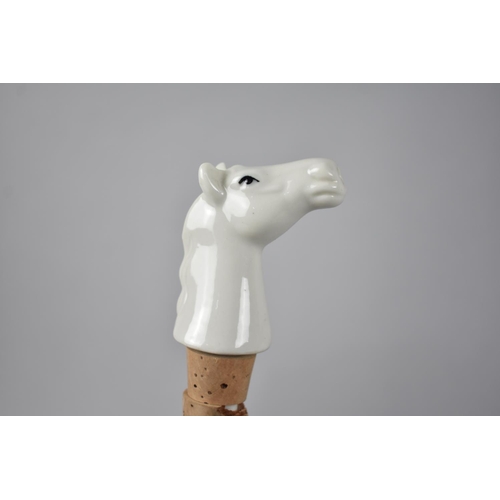 408 - Two Beswick Horse Plaques, no. 1382 Together with Two White Horse Ceramic Pourers