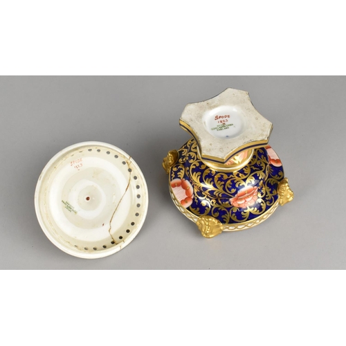 415 - A Spode Copeland China Imari Potpourri Jar and Cover, the Urn Form Body with Gilt Mask Head Mounts a... 