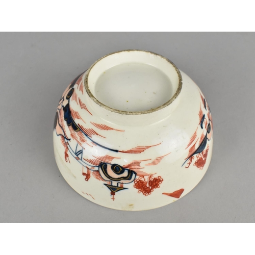 416 - An 18th Century English Porcelain, Probably Lowestoft, Small Bowl Decorated with River Village Scene... 